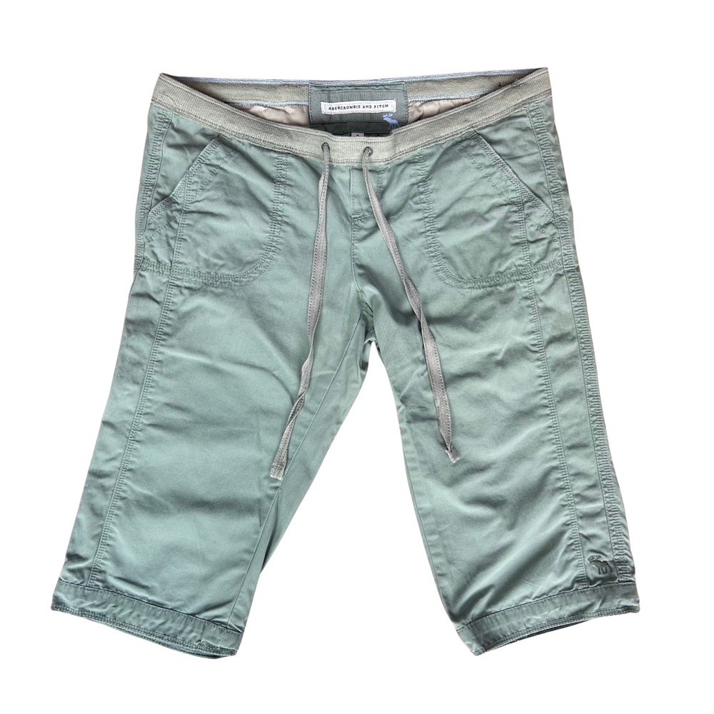 Abercrombie & Fitch Green Cargo Shorts
